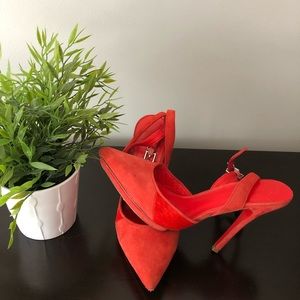 Aldo Red Platform Heels